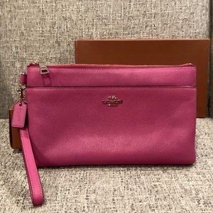 Coach Pink Clutch Purse, NIB!